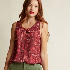 Modcloth Just as Imagined top in Curiosity